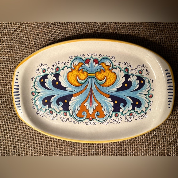 Nova Deruta Hand Painted Platter - Picture 1 of 2